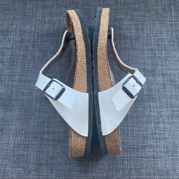 BIRKENSTOCK GIZEH WHITE THONG SANDALS - Picture 7 of 12